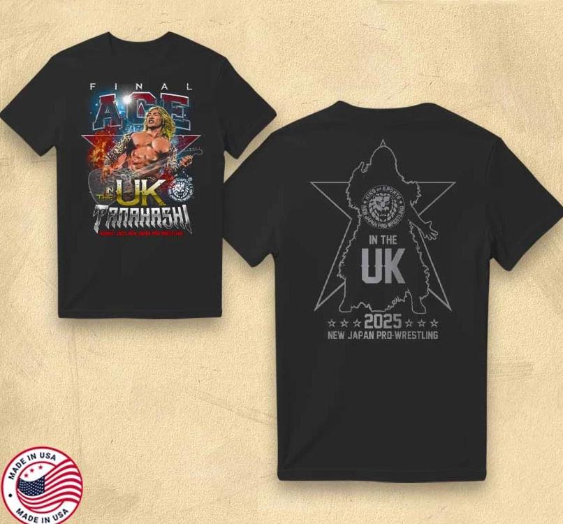Hiroshi Tanahashi Tana in the UK Exclusive 2025 Tour T-Shirt S