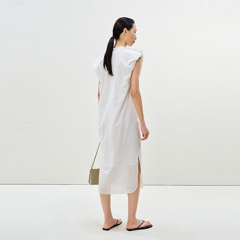 LESS 2025 Summer Stand Collar Sleeveless Long Dress