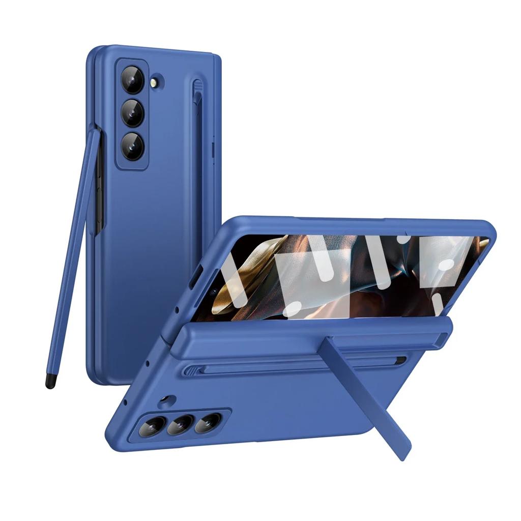 Opaca Per Samsung Z Fold SE Edizione Speciale 6 Sottile Galaxy Z Fold 7 6 5 4 Custodia Con Pellicola Slot Penna Touch Copertura Cerniera a Libro