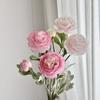 Mű Ranunculus Asiaticus Újrafelhasználható Művirág Hamis Ranunculus Virág Nappaliba Étkezőasztal Középdísz Farmház Dekoráció