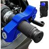 Blue Heavy Duty Motorcycle Brake Lock - Anti Theft Handlebar Lock for Dirt Bike, Moped, Scooter, ATV Accessories