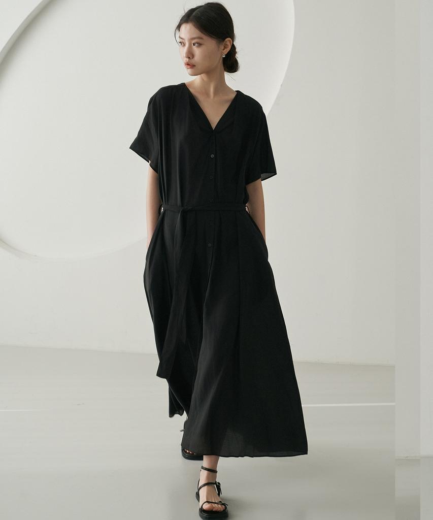 Dijainowol Robe Long Dress_Black