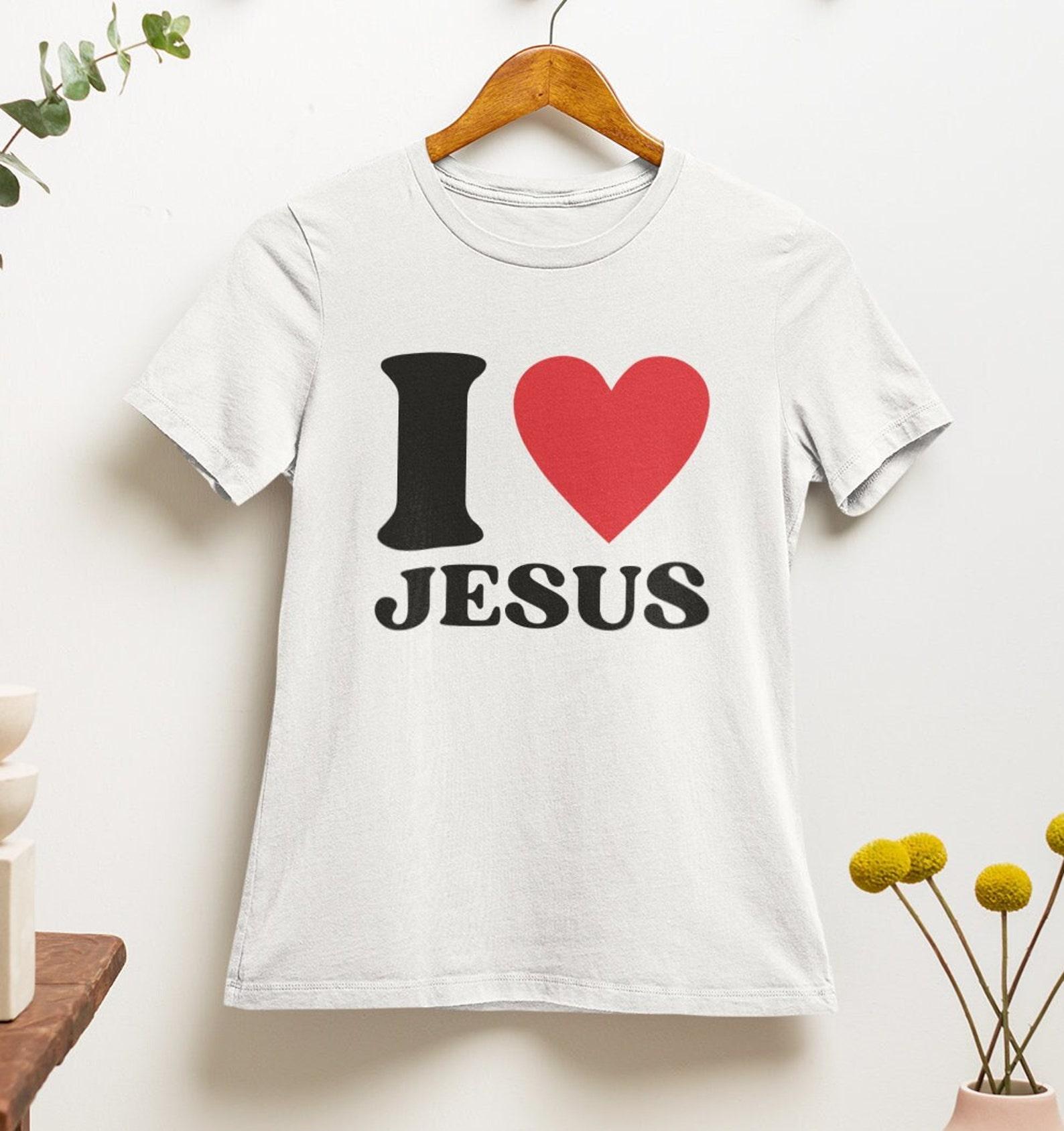 I Heart Jesus T-Shirt | Funny Y2K Graphic Tee L
