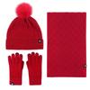 Three Dolphins UD Hongxi Men's Winter Knit Hat 3-Piece Set