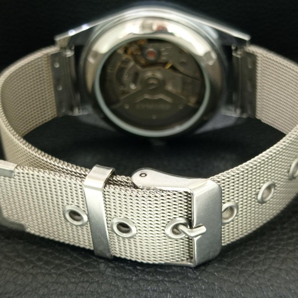 REFURBISHED SEIKO AUTOMATIC 6309A VINTAGE JAPAN MENS BLACK DIAL WATCH A443159-1