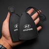 1Pcs Car Key Protection Shell Bag Car Key Case Cover Car Keychain For Hyundai Logo IX35 Bayon Kona I30 ElantraSolaris Palisade