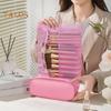 Makeup Brush Bag 12 Slots Waterproof Nylon Foldable Portable Multifunctional Lipstick Eyebrow Pencil Cosmetic Brush Holder Organizer Pouch
