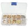 WINGONEER M3 Copper Brass Pillar Standoff Circuit Spacer PCB Board Nut Screw Hex Round Single Cylinder Head - 120pcs