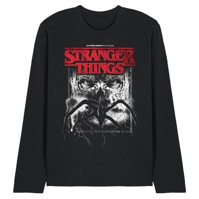 Stranger Things Vecna Mindflayer Poster T-shirt Unisex a Manica Lunga S-2XL, Nero