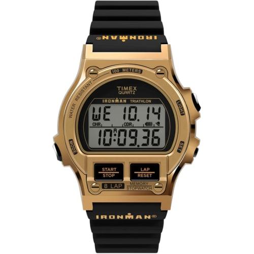 

TIMEX Ironman Eight Lap 8 Lap Metal Quartz Watch TW5M66600 Gold Digital Watch