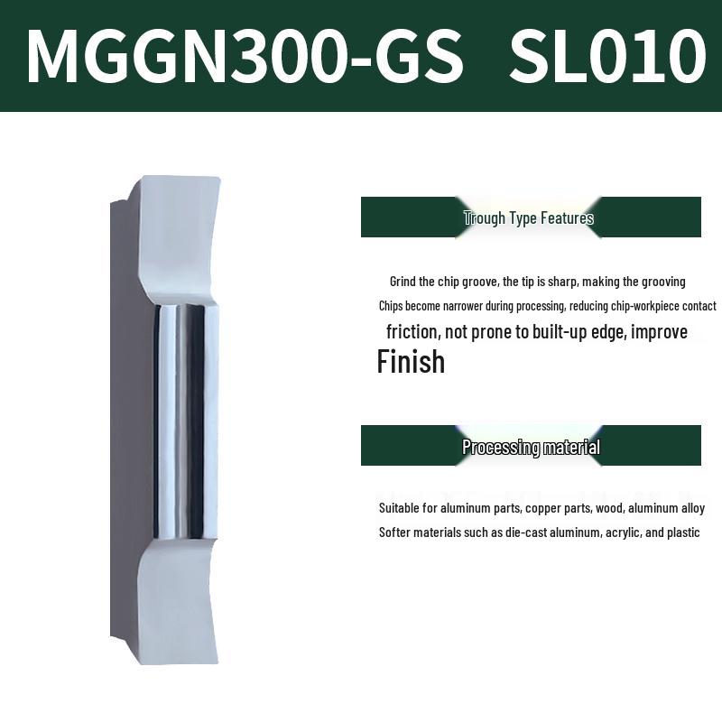CNC Grooving Blade MGMN300/400-M for Stainless Steel, Ceramic, Aluminum Lathe Parting Tool Inserts
