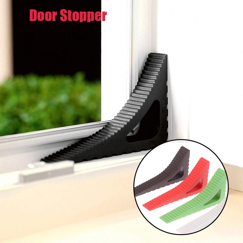 1Pcs Floor Block Door Wedge Doorstops Home Window Limiter Stops Stopper Rubber Door Home Office Anti-collision Door Stopper