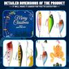Christmas Fishing Advent Calendar 2024, 24 Days of Surprise Lures Countdown Fish Tackle Set, Surprise Xmas Blind Box Countdown Gift for Father