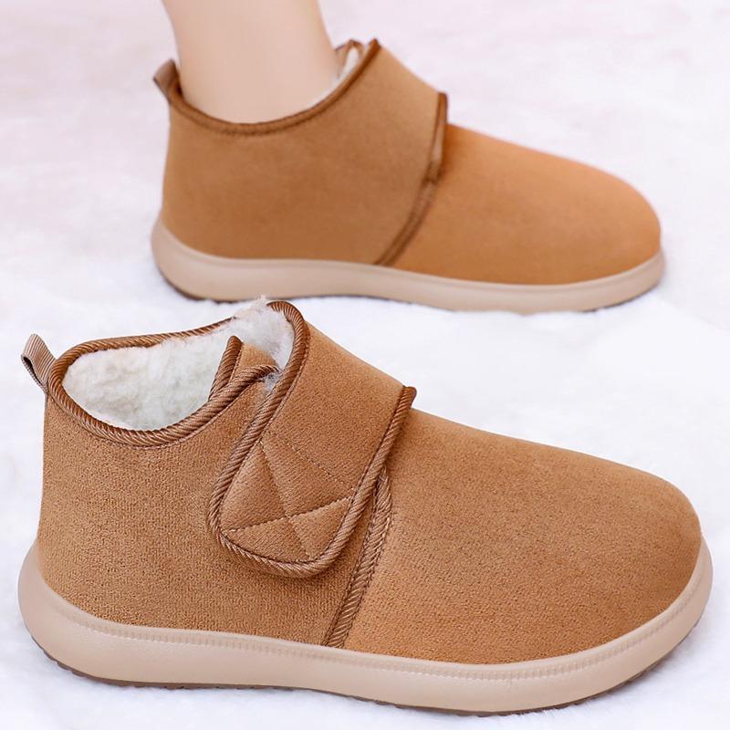 Shoes women's cotton shoes women's boots winter warm snow boots bag heel Velcro women's boots velvet cotton boots