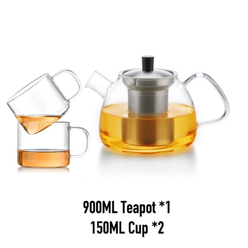 SAMADOYO-Heat-Resistant Glass Teapot, Teapot, Tea Water Separation and Filtration, Household Large Capacity Tea Maker