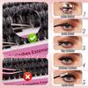 C Curvature Diy Segmented Single Cluster Of False Eyelashes 8-18Mm Thick Curled Eyelashes