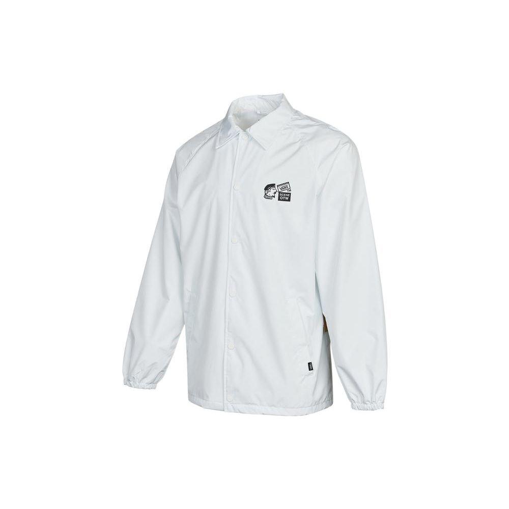 

Vans Куртка-коуч с принтом в виде букв на спине, мужская, белая VN0A54P4WHT S