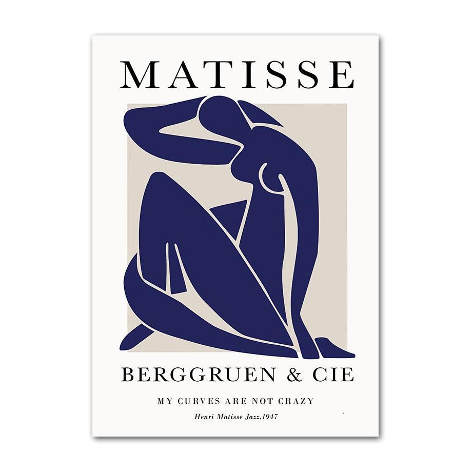 Abstract Minimalist Matisse Picasso Line Couple Wall Art Canvas Painting Posters And Prints Wall Pictures For Living Room Decor