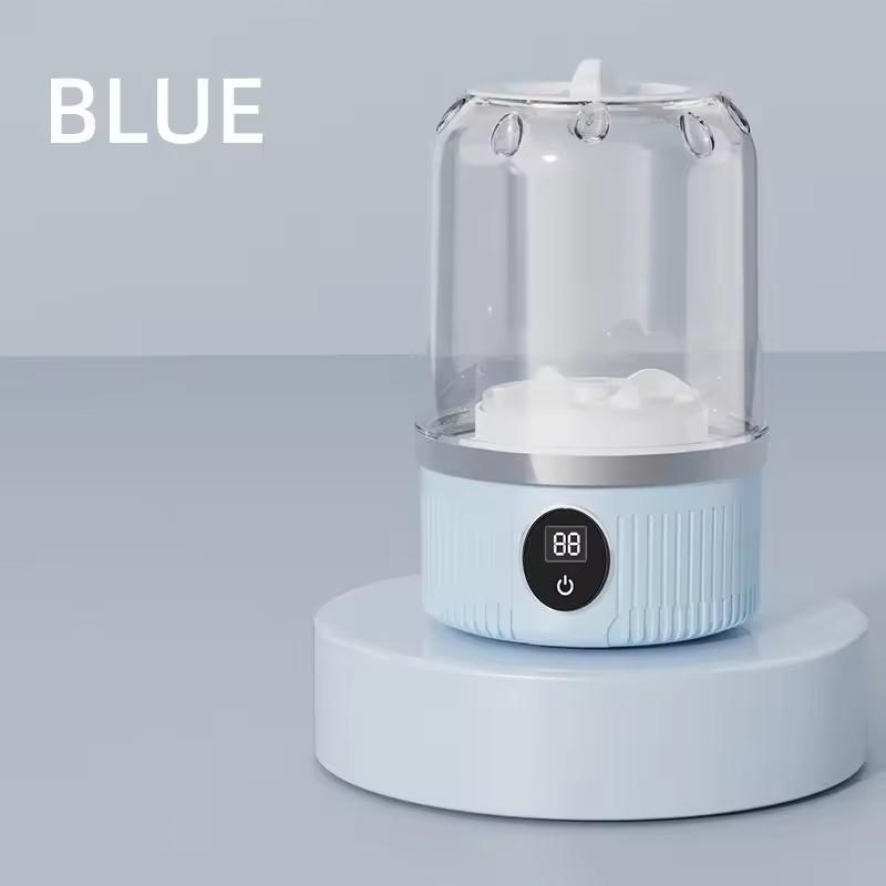 Wireless Washing Machine Portable Underwear Cleaner 1L Mini Socks Washing Machine Dehydratable Laundry Bucket for Teenagers