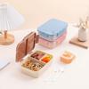 1pc 1200ml Flip-Top Lunch Box,Portable, Leakproof & Waterproof Design for Outdoor Use, Travel, College, and Office Workers