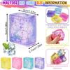 Squish Stress Toys, Glitter Slow Rising Fidget Sensory Toys, Large TPR Squeeze Toys for Adults ADHD Focus Anxiety Relief