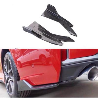 2PCS Car Rear Bumper Lip Winglets Side Skirt Splitters Spoiler Lip Side Wing Trim Decorative Lip
