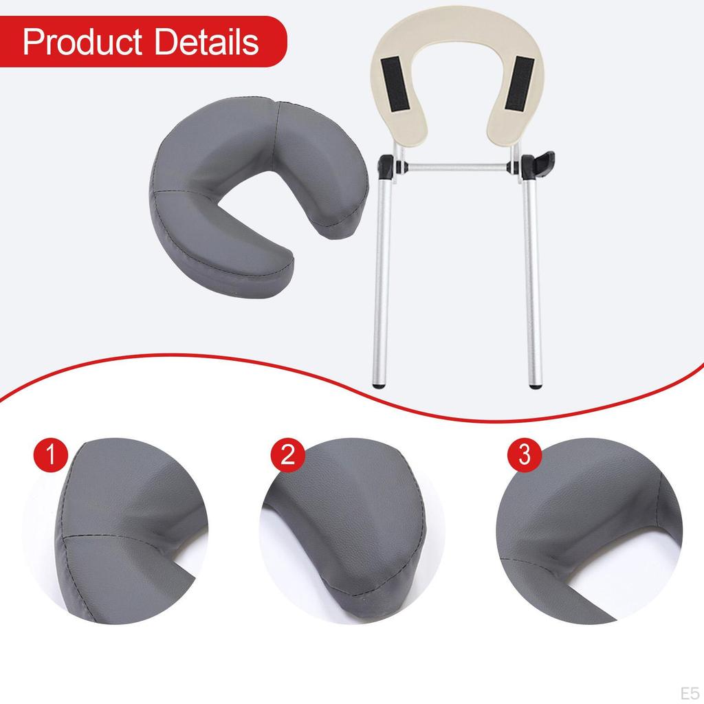 Berceau facial de table de massage réglable de remplacement avec oreiller appui-tête de chaise pour boutique maison salon