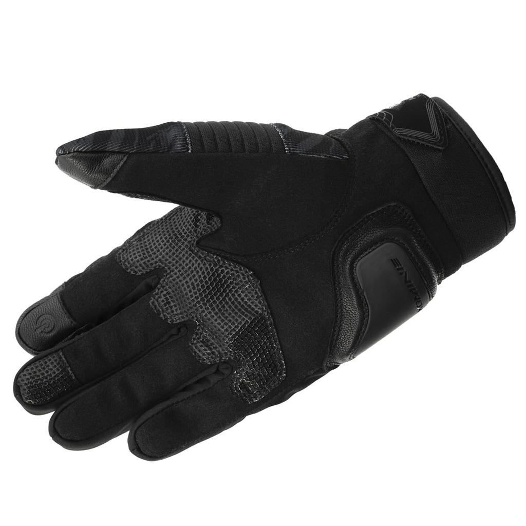Komine Protective Winter Gloves for Motorcycles Hannibal Black Marble 2XL GK-8184