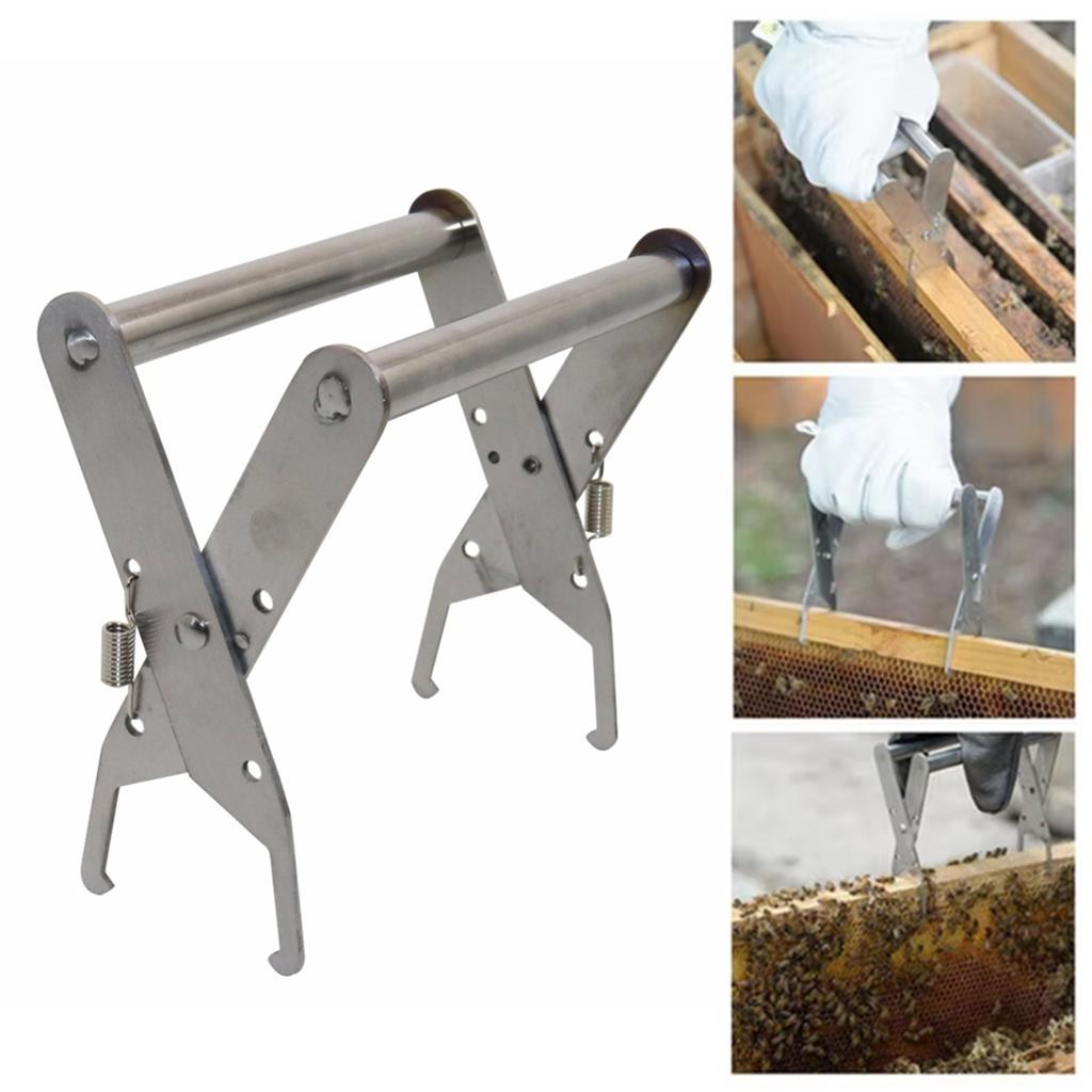 Iron Beehive Frame Holder Nest Box Clamp Durable Beekeeping Tool Honeycomb Frame Stand Bee Hive Fixture Beekeeping Supplies 1Pc