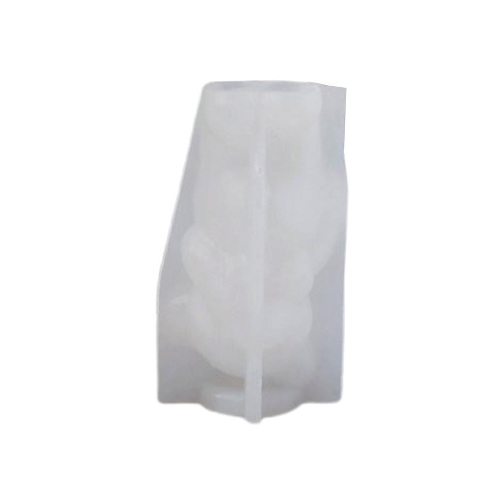 Little Bear Mold Aromatherapy Candle Mold 3D Veil Goddess Plaster Epoxy Mold for DIY Crafts Soap Present Candle Making