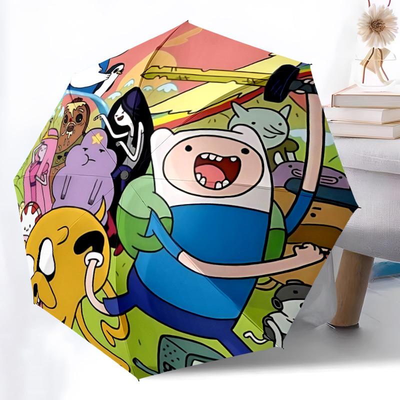 

1pc Adventure Time Automatic Open/Close Umbrella, Christmas Gift for Men Women, Daily Travel Outdoor Use yy251101188