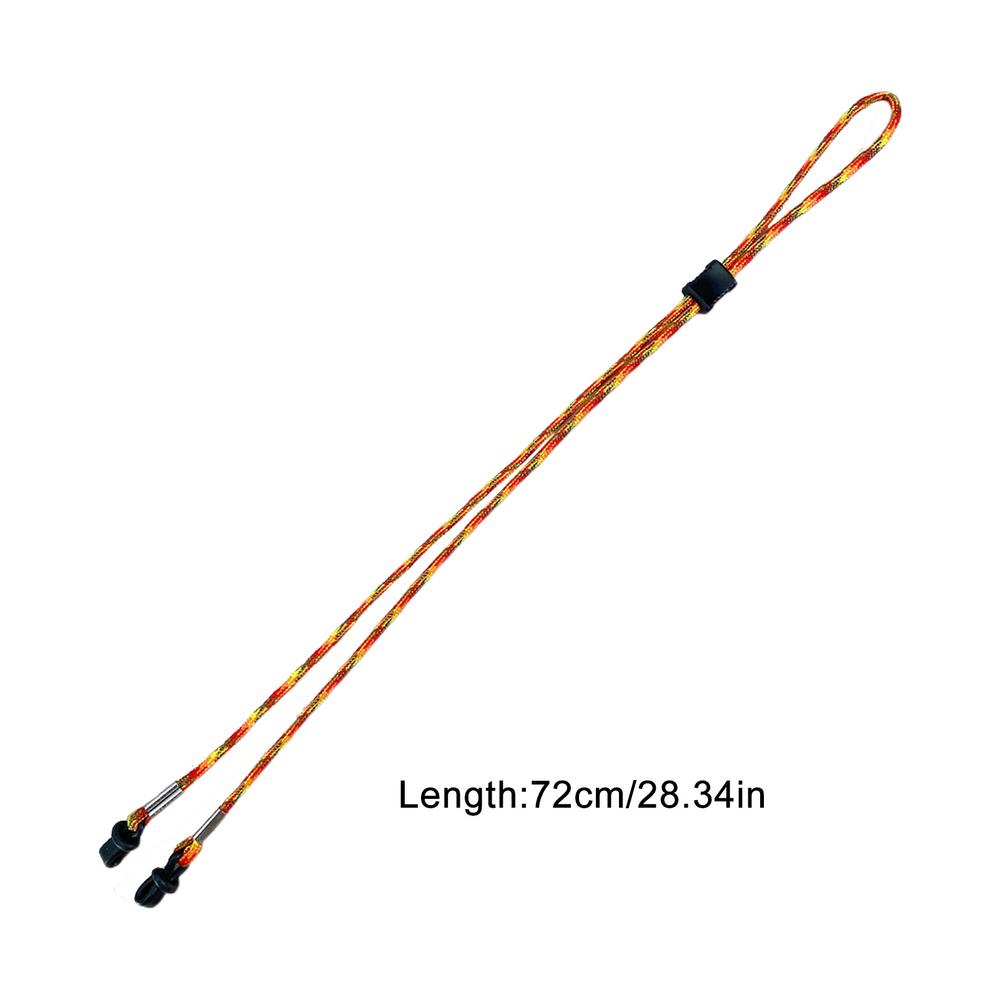 

Ремешок для солнцезащитных очков, шнурок для очков, фиксатор, регулируемый, нескользящий, безопасный, для активного отдыха, ремешок из нейлоновой веревки для серфинга, плавания оранжевый