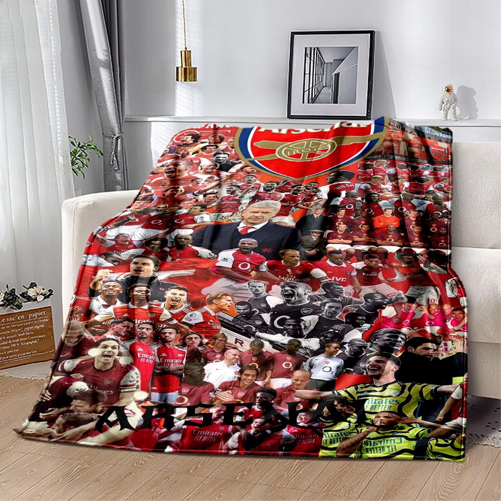 Arsenal Blanket Soft Warm Cozy Great for Livingroom Sofa Bed Four Seasons Multipurpose Stylish Decor Gifts For Family Or Friends