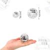 Mini Mirror Disco Ball Stage Light Reflective Rotating Bright Silver Glass Ball Christmas Birthday Wedding Party Cake Decor