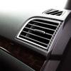Real Carbon Fiber Dashboard Side Air Vent Cover AC Outlet Trim Interior Compatible with Ford Explorer 2011 2012 2013 2014 2015 Accessories