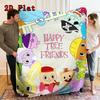 Happy Tree Friends 2D Flat Pattern Flannel Blanket High quality All Seasons Warmth and Comfort Perfect for Christmas Gifts.PMT0914415