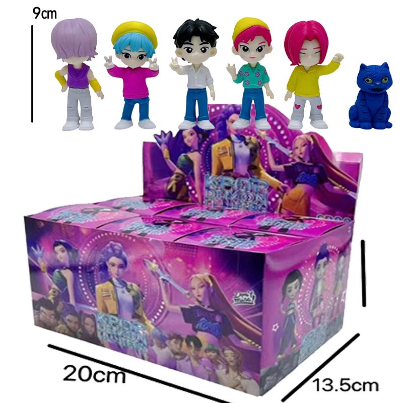 New Devil Hunter Blind Box 6pcs  Anime KPop Doll Vinyl Toy Rumi Mira Zoi Character Vinyl Mask Ornament Toy Christmas Gift