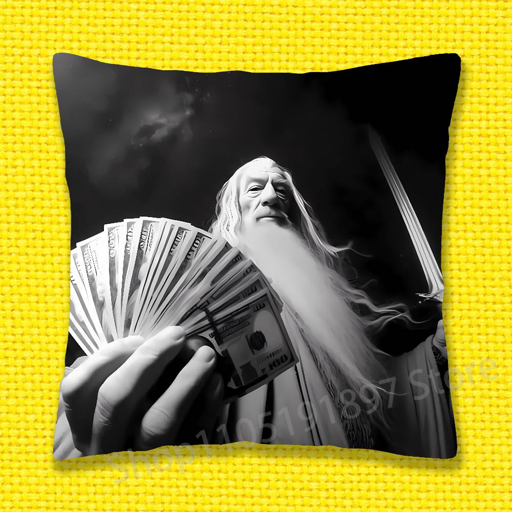 L-Lord of the R-Rings Gollum Throw Pillow Case For 55x55cm 30x30cm 50x50cm 45x45cm 40x40cm Square Chair Pillowcase Case