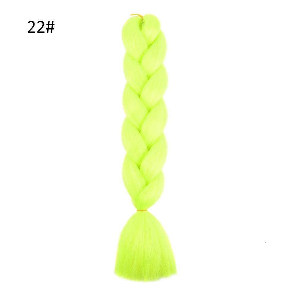 

NO.PS Цветные синтетические волосы для наращивания Африканские косички, плетение крючком, хвост, аксессуары для волос 22#
