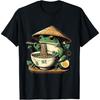 T-shirt Berentoya Grenouille Mangeant des Ramen Kawaii Neko Nouilles Japonaises Amateurs d'Anime