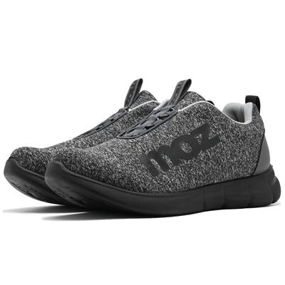 Sneakers Sweatshirts Memory Foam Cushion Insole Big Logo Walking Shoes 4225 [u] Men's Slip-on (Black/Black, 26.0 Cm)