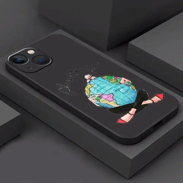 Pretty Girl Lady Phone Case For iPhone Samsung Galaxy Redmi Xiaomi Oppo OnePlus Note S A 7 8 9 10 11 12 13 14 20 21 22 23 53 54 Pro Max Plus Ultra