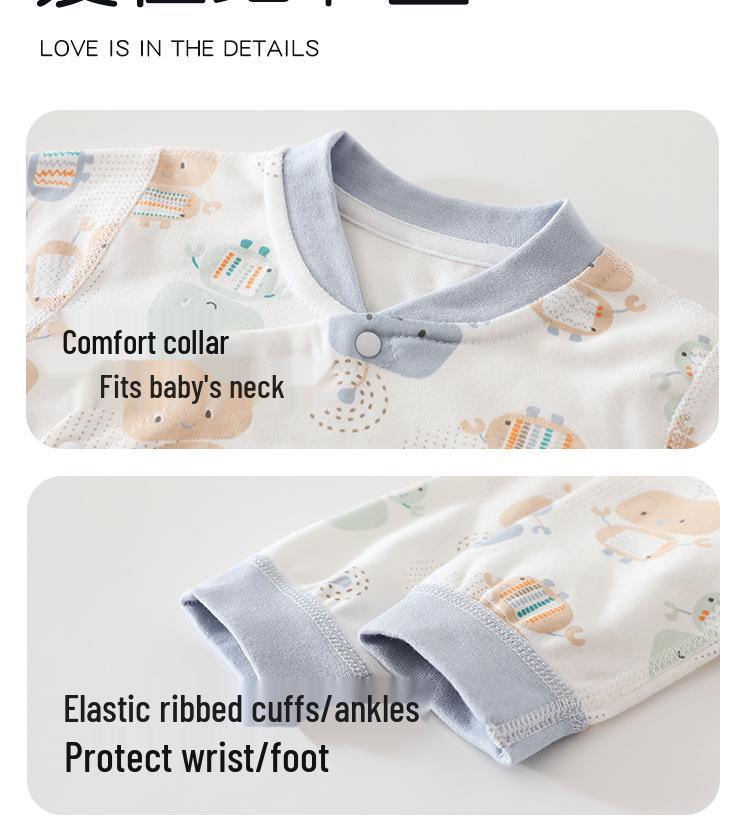 Newborn Pure Cotton Clothing Set for All-Season Wear - Boys & Girls Pajamas & Base Layer