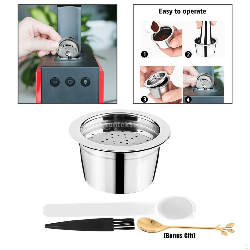 3 Stück Nachfüllbare Kaffeefilter Premium Stahl