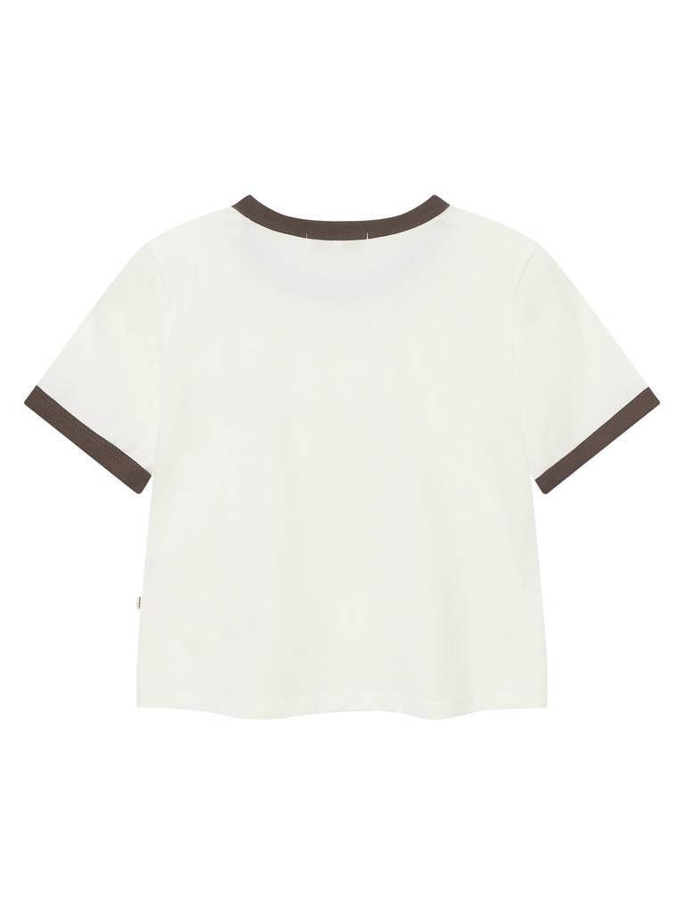 NORDISK Crop Ringer Short Sleeve T-Shirt - W_Off White