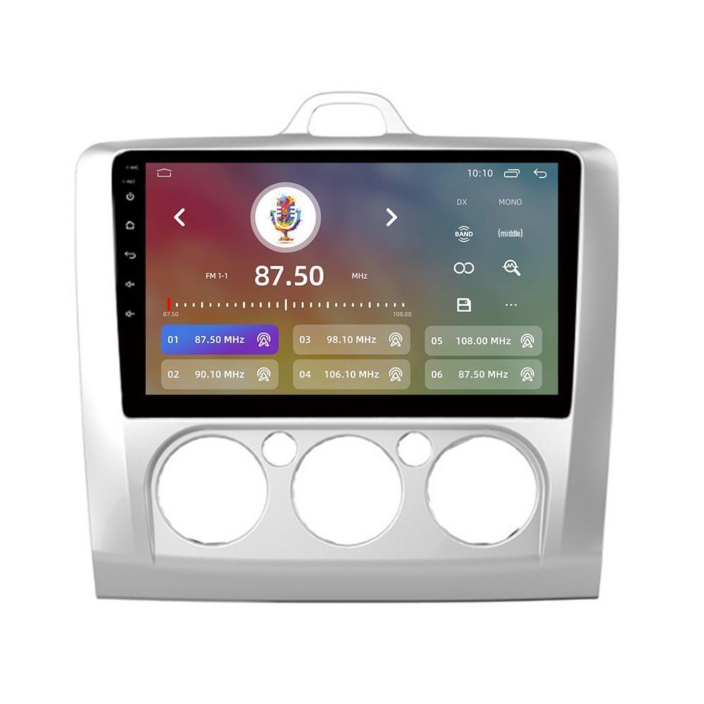 Android Navigator with Wireless CarPlay for Ford Focus Manual A/C Models (2006-2014)