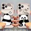 Cute Panda Case for iPhone 17 Pro Max 15 16 12 Mini Air 13 Pro 14 Plus 17e XS Max 11 XR Soft Phone Cover