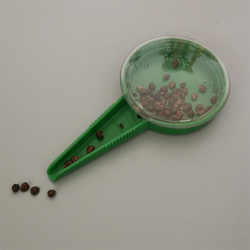 

Сеялка для семян Садовые принадлежности Ручные цветочные растения Семена овощей Диссеминаторы Семена овощей светло-зеленый