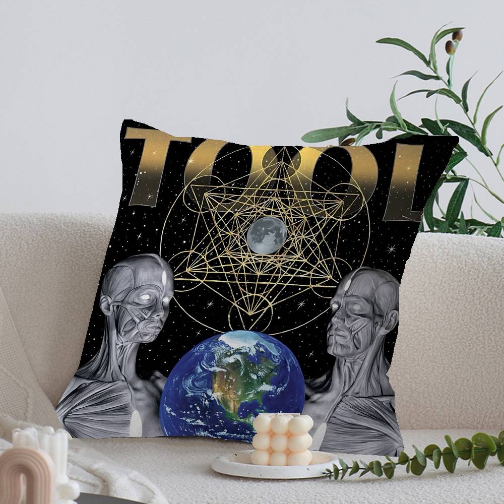 1Pc Veteran Rock Band T-Tool Cushion Cover Car Throw Pillow Case For Sofa Car Christmas Gift 40X40Cm 45X45Cm