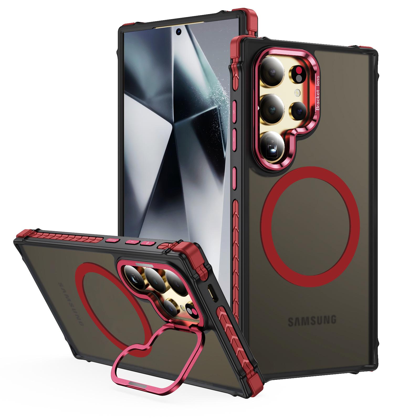 

Suitable for Samsung S2543 Ultra Protective Case Skin Sensory Magnetic Lens Holder 15 Four side Anti slip A24/A25